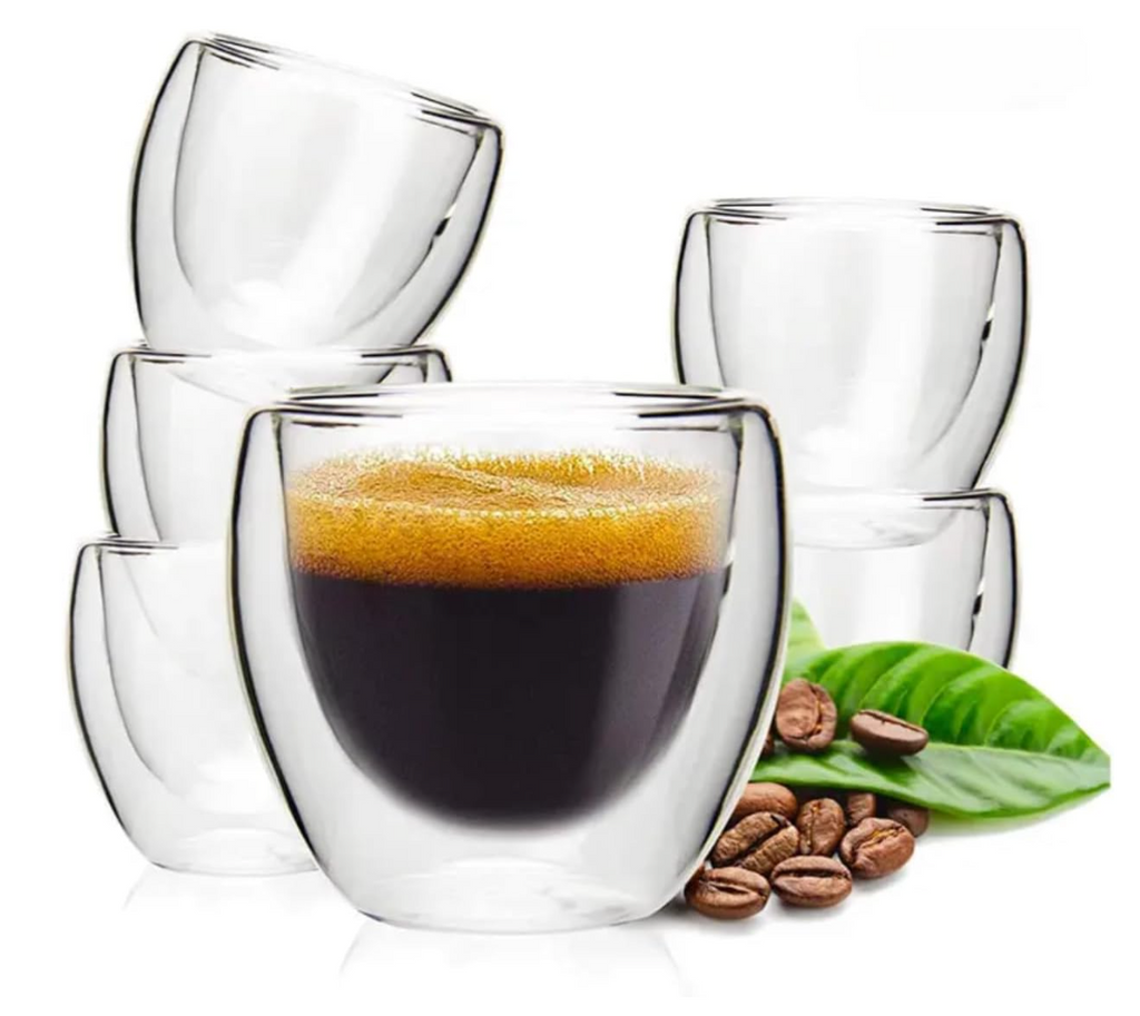 Marindo Espressotassen 6er Set doppelwandig 80ml – Marindo®