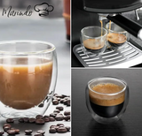 Marindo Espressotassen 6er Set doppelwandig 80ml