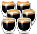 Marindo Espressotassen 6er Set doppelwandig 80ml